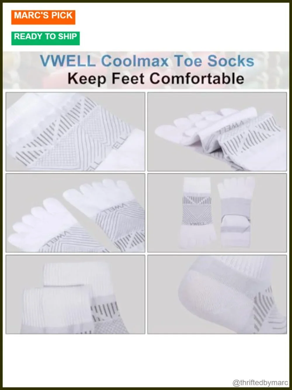 Toe Socks for Men and Women Coolmax Five Finger Athletic Running Socks Quarter